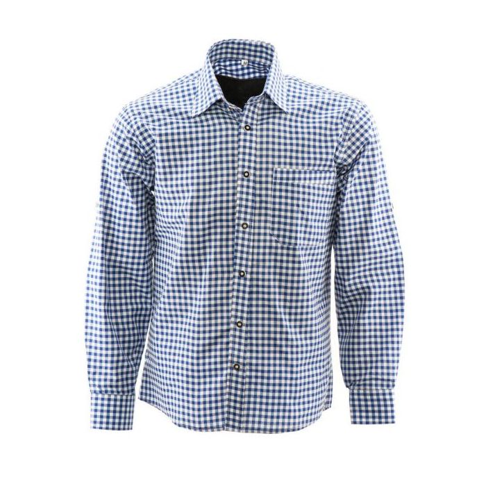 Alpenoverhemd Blauw